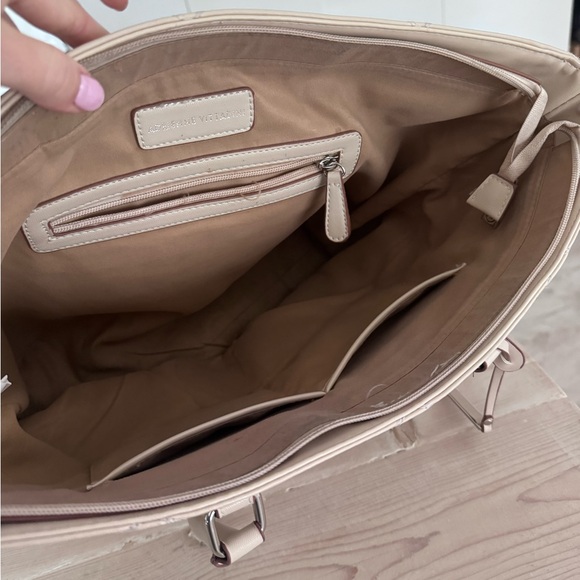 Adrienne Vittadini Quilted Tan Tote Bag - Picture 9 of 10